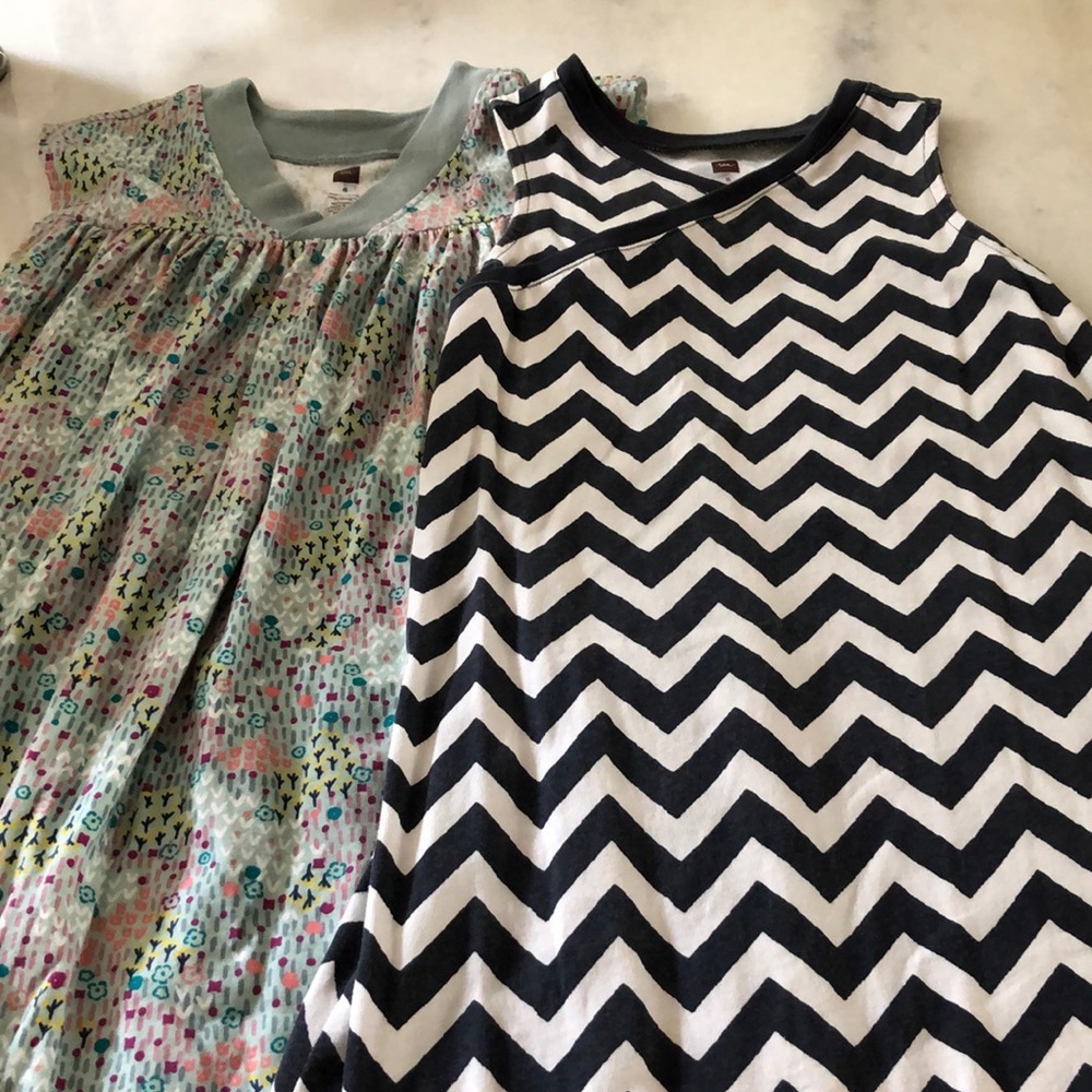 2 Tea sleeveless girls dresses size 8